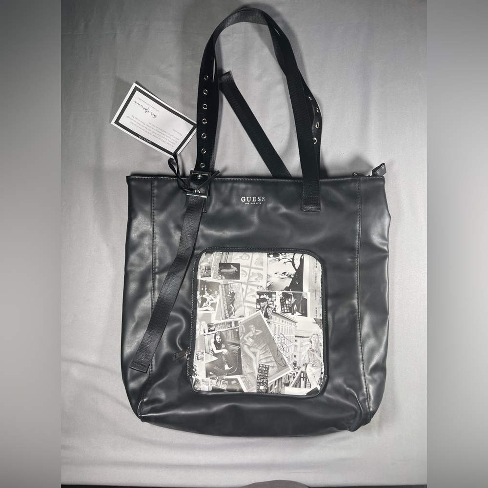 Guess Monochrome Graphic Tote